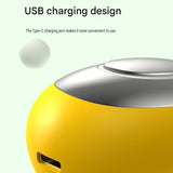 Yellow Portable Handheld Sleep Aid Device - CES Microcurrent Relaxation Tool with 5 Intensity Levels, USB-C Rechargeable ABS Shell for Stress Relief and Bedtime Routine