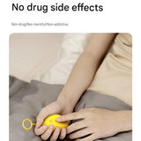 Sleep Aid Combo Set - Blue Portable Microcurrent Handheld Device and Grey 3D Zero Pressure Eye Mask with Earplugs, USB Rechargeable  Relaxation Tool for Travel and Home Use