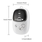 White Handheld CES Sleep Aid Device with Ear Clip - Dual Mode Microcurrent Relaxation, 3 Intensity Levels, USB Rechargeable, Portable Insomnia Relief for Home and Travel