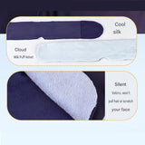 Home and Travel Sleep Aid Bundle - White Dual Mode CES Microcurrent Sleep Aid  Device and Blue Gravity Eye Mask, USB Rechargeable Handheld and Ear Clip Unit, 72cm Light Blocking Polyester Cover for Deep Rest and Travel