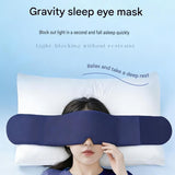 Home and Travel Sleep Aid Bundle - White Dual Mode CES Microcurrent Sleep Aid  Device and Grey Gravity Eye Mask, USB Rechargeable Handheld and Ear Clip Unit, 72cm Light Blocking Polyester Cover for Deep Rest and Travel