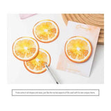 3 Packs  Orange Design Fruit Shaped Sticky Notes - Cute Memo Pads for Journaling Office School - Reusable Adhesive Labels Gift Ready In Australia - Darrahopens