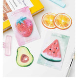 3 Packs  Orange Design Fruit Shaped Sticky Notes - Cute Memo Pads for Journaling Office School - Reusable Adhesive Labels Gift Ready In Australia - Darrahopens