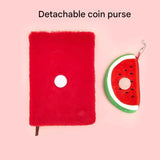 Fruit-Shaped Office Supplies Set-3 packs Watermelon Shaped Sticky Notes  and A5 Plush Notebook with Watermelon Shaped Detachable Coin Purse - Cute Memo Pads for Journaling Office School Gift Ready In Australia - Darrahopens