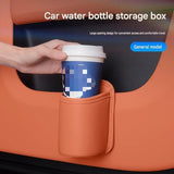 Universal Black Car Storage Set - PU Leather Air Vent Organizer and Hanging Cup Holder for Doors and Seats - Multi-Purpose Interior Tidy for Commute and Travel