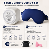 Soft Sleep Aid combination - White Noise Machine with 7-Colour Night Light and Blue Spandex Eye Mask, Portable Sound  and Complete shading environment for Better Rest In Australia - Darrahopens