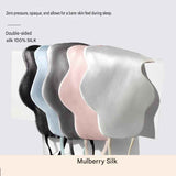 Pink Mulberry Silk Sleep Eye Mask - Cloud Shaped Blackout Blindfold with Adjustable Strap, Lightweight Travel and Nap Essential for Sensitive Skin In Australia - Darrahopens
