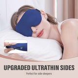 Grey 3D Contoured Sleep Eye Mask - 360 Degree Blackout Blindfold with Adjustable Strap and Nose Wing Design for Side Sleepers, Travel and Nap In Australia - Darrahopens