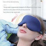 Pink 3D Contoured Sleep Eye Mask - 360 Degree Blackout Blindfold with Adjustable Strap and Nose Wing Design for Side Sleepers, Travel and Nap