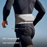 Comfortable Outdoor Sports Set-Grey M Size Running Waist Belt and Grey M Size High-Waisted Yoga Leggings  - Breathable Spandex Blend, Side Pockets for Phone and Keys, Lightweight Fitness Gear for Running and Gym