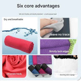 2 Piece Light Blue Microfiber Sports Towel Set -  152*76cm and 80*40cm Quick Dry Gym Towels, Ultra Absorbent Sweat Towel for Fitness Running Swimming, Lightweight Travel Friendly In Australia - Darrahopens