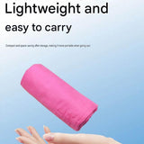 2 Piece Grey Microfiber Sports Towel Set -  152*76cm and 80*40cm Quick Dry Gym Towels, Ultra Absorbent Sweat Towel for Fitness Running Swimming, Lightweight Travel Friendly
