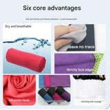 2 Piece Black Microfiber Sports Towel Set -  152*76cm and 80*40cm Quick Dry Gym Towels, Ultra Absorbent Sweat Towel for Fitness Running Swimming, Lightweight Travel Friendly