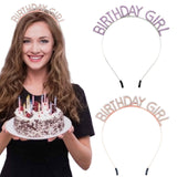Golden Birthday Girl Rhinestone decorative headband - Alloy Letter Hair Accessory with Sparkling Crystals for Women and Girls, Party Photo Prop and Celebration Gift In Australia - Darrahopens