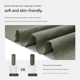 Red Portable Quick Dry Towel with  Elephant Storage Box  - Microfiber Cooling Sports Sweat Towel with Silicone Case  for Gym Swimming Travel