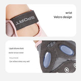 Pink M size Women's Half-Finger Fitness Gloves - Liquid Silicone Shock Absorption, Ice Silk Breathable Fabric, Non-Slip Grip for Gym Yoga Cycling Weight Training