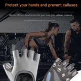 Black S size Women's Half-Finger Fitness Gloves - Liquid Silicone Shock Absorption, Ice Silk Breathable Fabric, Non-Slip Grip for Gym Yoga Cycling Weight Training
