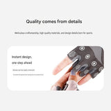 Black S size Women's Half-Finger Fitness Gloves - Liquid Silicone Shock Absorption, Ice Silk Breathable Fabric, Non-Slip Grip for Gym Yoga Cycling Weight Training