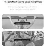 Black M size Women's Half-Finger Fitness Gloves - Liquid Silicone Shock Absorption, Ice Silk Breathable Fabric, Non-Slip Grip for Gym Yoga Cycling Weight Training