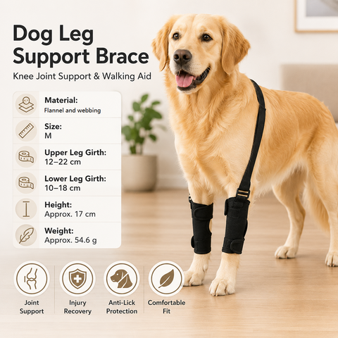 M  Size Dog Knee Brace and Leg Support Sleeve - Protective Wrap, Lightweight Anti Licking Cover for Walking and Supervised Daily Pet Care In Australia - Darrahopens