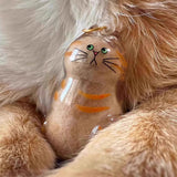 Ginger Cat Complete Cat Care Set - One-Touch Deshedding Brush, Stainless Steel Nail Clipper & Fur Collection Locket