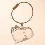 Transparent cat Complete Cat Care Set - One-Touch Deshedding Brush, Stainless Steel Nail Clipper & Fur Collection Locket
