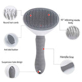 Transparent cat Complete Cat Care Set - One-Touch Deshedding Brush, Stainless Steel Nail Clipper & Fur Collection Locket