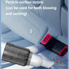 Black Cordless Dust Buster Vacuum Cleaner- Cordless Mini Dust Cleaner with Soft Brush Attachment, USB Rechargeable Desktop and Keyboard Cleaning Tool
