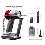 Portable Wireless Car Vacuum Cleaner 4 in 1 Handheld Air Duster Rechargeable Mini Vacuum for Pet Hair Keyboard Car Interior