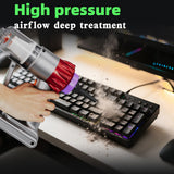 Portable Wireless Car Vacuum Cleaner 4 in 1 Handheld Air Duster Rechargeable Mini Vacuum for Pet Hair Keyboard Car Interior