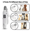 2 in 1 Pet Nail Clippers with Grinder LED Light Rechargeable Electric Dog Cat Nail Trimmer with LCD Display