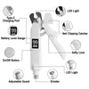 2 in 1 Pet Nail Clippers with Grinder LED Light Rechargeable Electric Dog Cat Nail Trimmer with LCD Display
