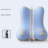 Blue Memory Foam Reading Pillow & Back Support Cushion with Adjustable Wedge, Ergonomic Neck and Lumbar Support for Bed, Sofa, Reading, Gaming and Relaxation