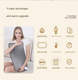 Electric Heating Pad 43x84cm with 9 Heat Levels and 4 Timer Settings, Washable Full Body Heating Mat for Back, Waist, Legs and Shoulders