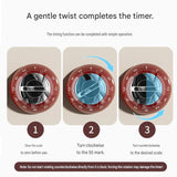 Green 60-Minute Magnetic Mechanical Kitchen Timer Countdown Clock for Cooking, Study, Productivity and Time Management