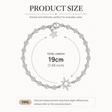 Gold Lucky Star Crystal Bracelet for Women Gold Plated Comet Star Charm Bracelet Delicate Everyday Jewellery Gift