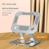 Study Focus Timer (red) and Foldable Metal Tablet Stand (Silver) Set, Mechanical Countdown Timer with Adjustable Aluminium Alloy Device Holder