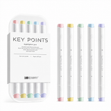 Pastel Dual Tip Highlighter Pen Set 5 Colours with Storage Case, Macaron Mildliner Marker Pens for Study Notes Journaling Planning and Office Use