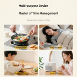 Yellow Visual Mechanical Kitchen Timer with Magnetic Backing - Battery-Free Countdown Alarm for Cooking, Study & Time Management