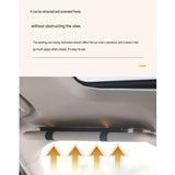 Black LED Car Sun Visor Makeup Mirror with 5x Magnification & Touch Lighting - Rechargeable Vanity Mirror for Travel & Daily Use