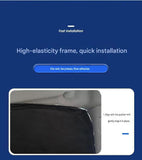 Car windshield sun visor, 55.1 x 27.6 inches, foldable windshield sun visor, UV protection, heat insulation, titanium silver sun visor cover.