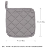 4 Pack Heat Resistant Pot Holders - Green Cotton Silver Coated Quilted Kitchen Heat Pads Non Slip Oven Mats 18x18cm Baking Cooking Microwave Use Durable Thermal Protection