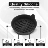 4 Pack Silicone Car Cup Holder Coaster Set – Anti-Slip Heat Resistant Car Cup Mats, Universal Car Interior Drink Pad Accessories