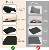 Gray silicone wrist rest with 20-in-1 electronics cleaning kit - portable multi-functional brush set, ergonomic mouse pad, suitable for office and travel. In Australia - Darrahopens