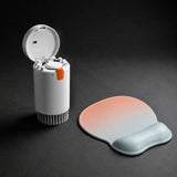 Gradient Cyan-Orange silicone wrist rest with 20-in-1 electronics cleaning kit - portable multi-functional brush set, ergonomic mouse pad, suitable for office and travel. In Australia - Darrahopens