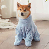 Pet Wearable Bathrobe Towel (Size S) - Quick-drying, absorbent full-body cover with hood and zipper, suitable for dog and cat grooming In Australia - Darrahopens