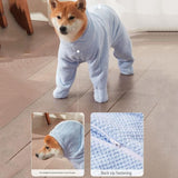 Pet Wearable Bathrobe Towel (Size S) - Quick-drying, absorbent full-body cover with hood and zipper, suitable for dog and cat grooming In Australia - Darrahopens