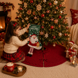 Knitted Christmas Tree Skirt & Santa Stocking Combo Set Festive Holiday Home Decor Reusable Xmas Decoration Fireplace Tree Base Cover Gift Ready Seasonal Ornament In Australia - Darrahopens
