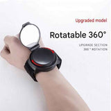 Bicycle Wrist Rearview Mirror 360 Rotatable - Adjustable Wrist Mounted Convex Cycling Mirror, 360 degree Rotation, Arm Strap Handlebar Mount, Cycling Safety for Urban Commuting and Travel Use In Australia - Darrahopens