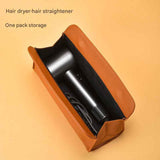Brown Hair Dryer Storage Bag - Faux Leather Travel Organizer with Magnetic Closure, Waterproof Heat Resistant Pouch for Straighteners Curling Irons and Styling Tools In Australia - Darrahopens